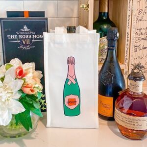 Canvas Champagne Gift Bag  